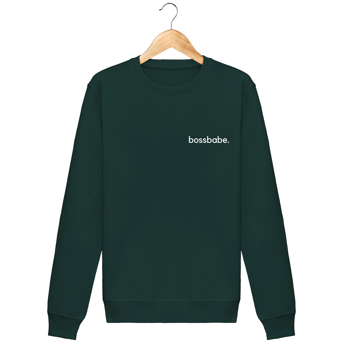Sweat Col rond Unisex Stanley Stella Rise - Glazed Green - Face glazed-green_face